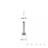 IMPLANT GRADE TITANIUM THREADLESS (PUSH IN) CZ HEART LABRET SET